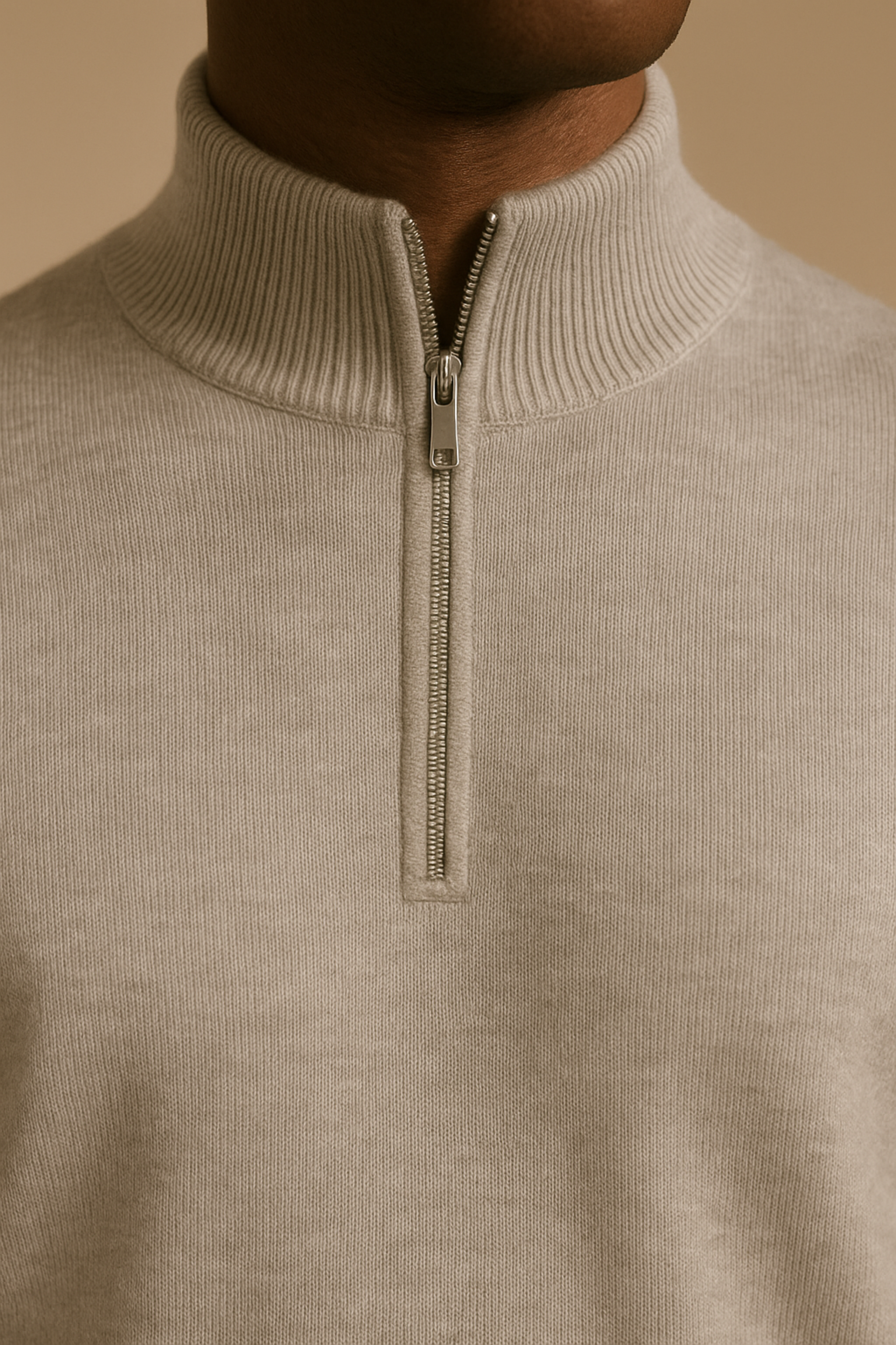 Heather Grey Half Zip