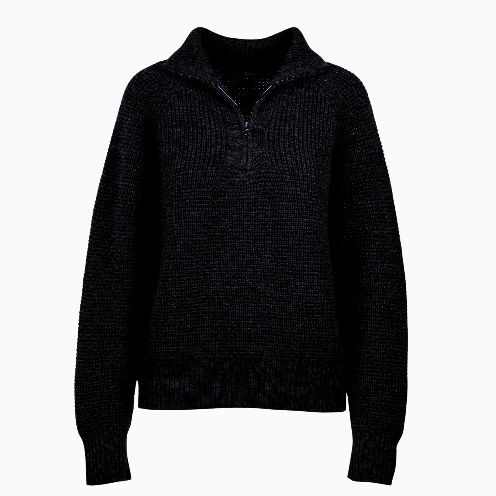 Charcoal Quarter Zip Sweater