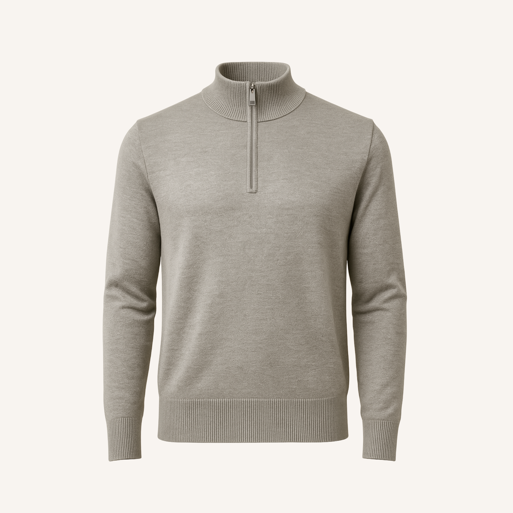 Heather Grey Half Zip