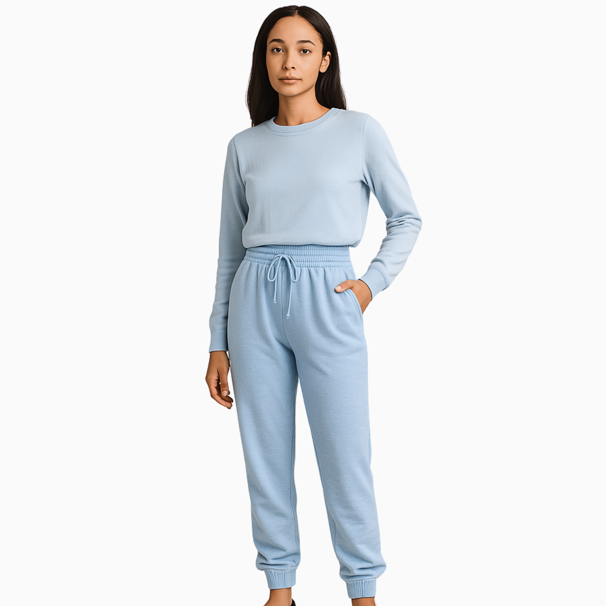 High - Waisted Knit Joggers - Tailored Mone