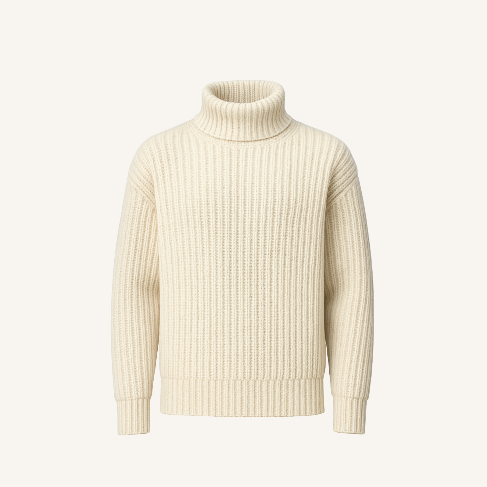 Ivory Lambswool Turtleneck
