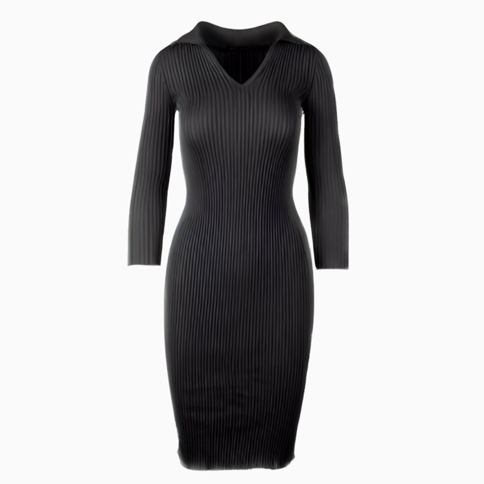 Long - Sleeve Polo Dress - Tailored Mone