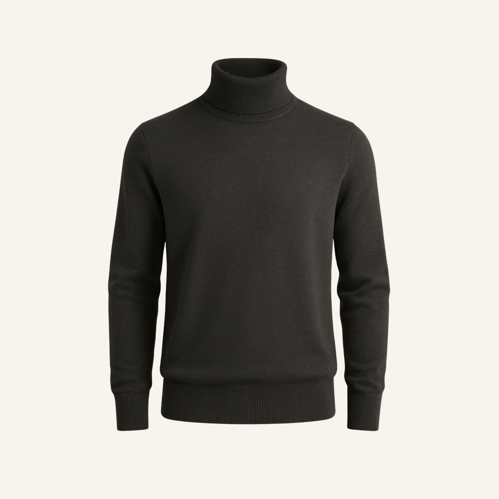 Charcoal Merino Turtleneck