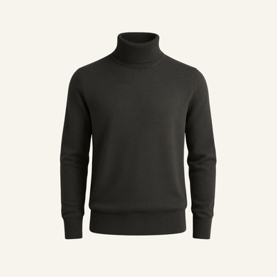 Charcoal Merino Turtleneck