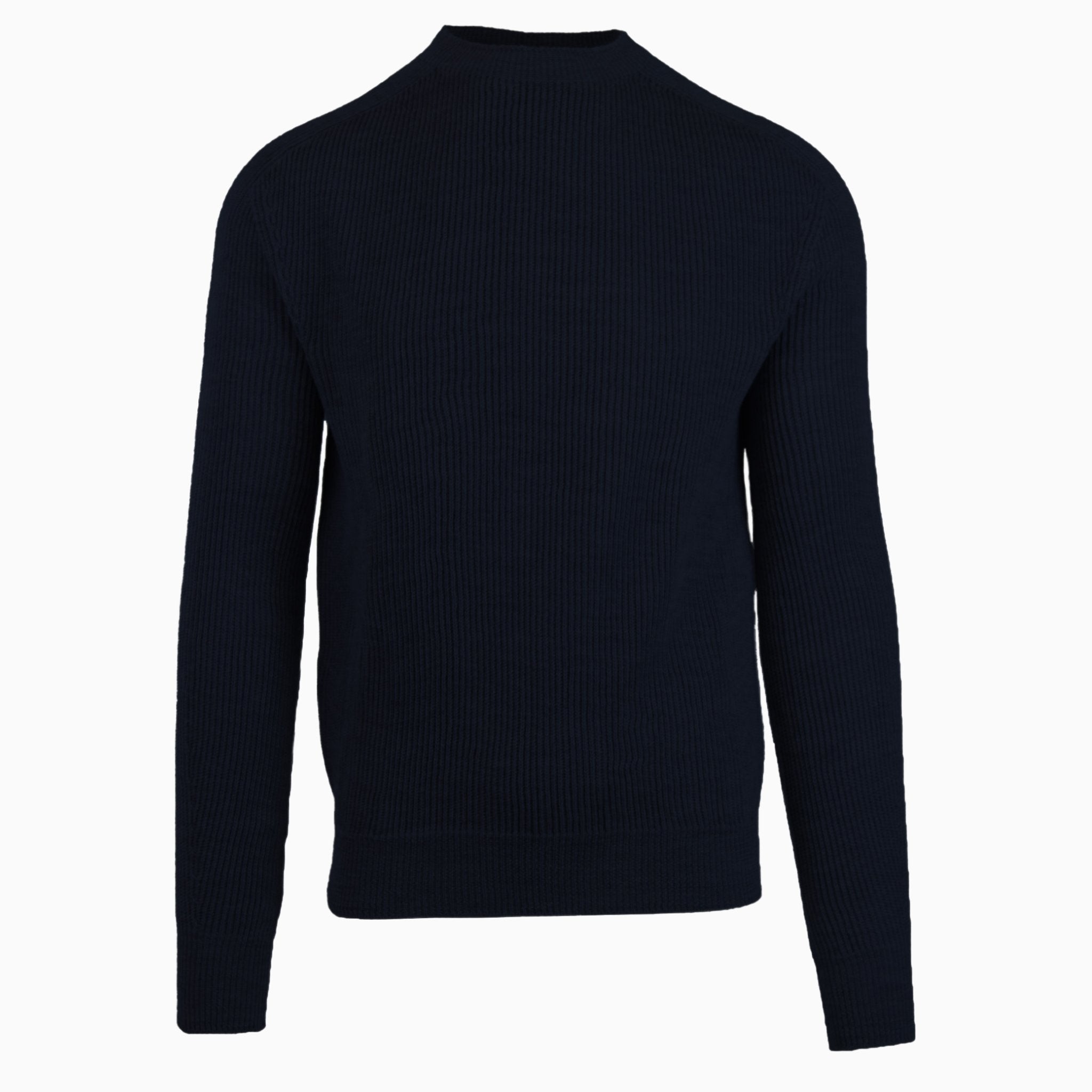 Ribbed Crewneck Sweater - Tailored Mone