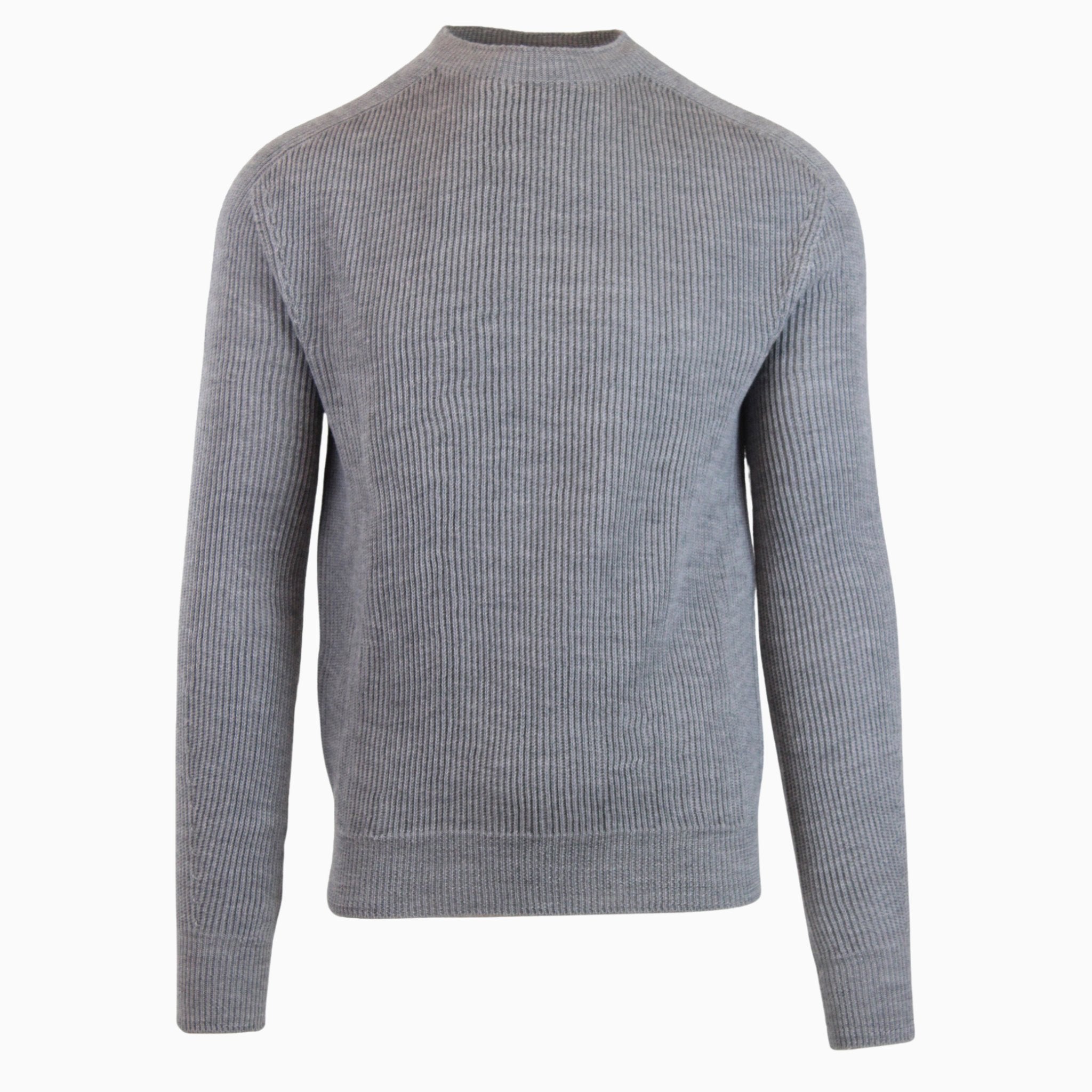 Ribbed Crewneck Sweater - Tailored Mone