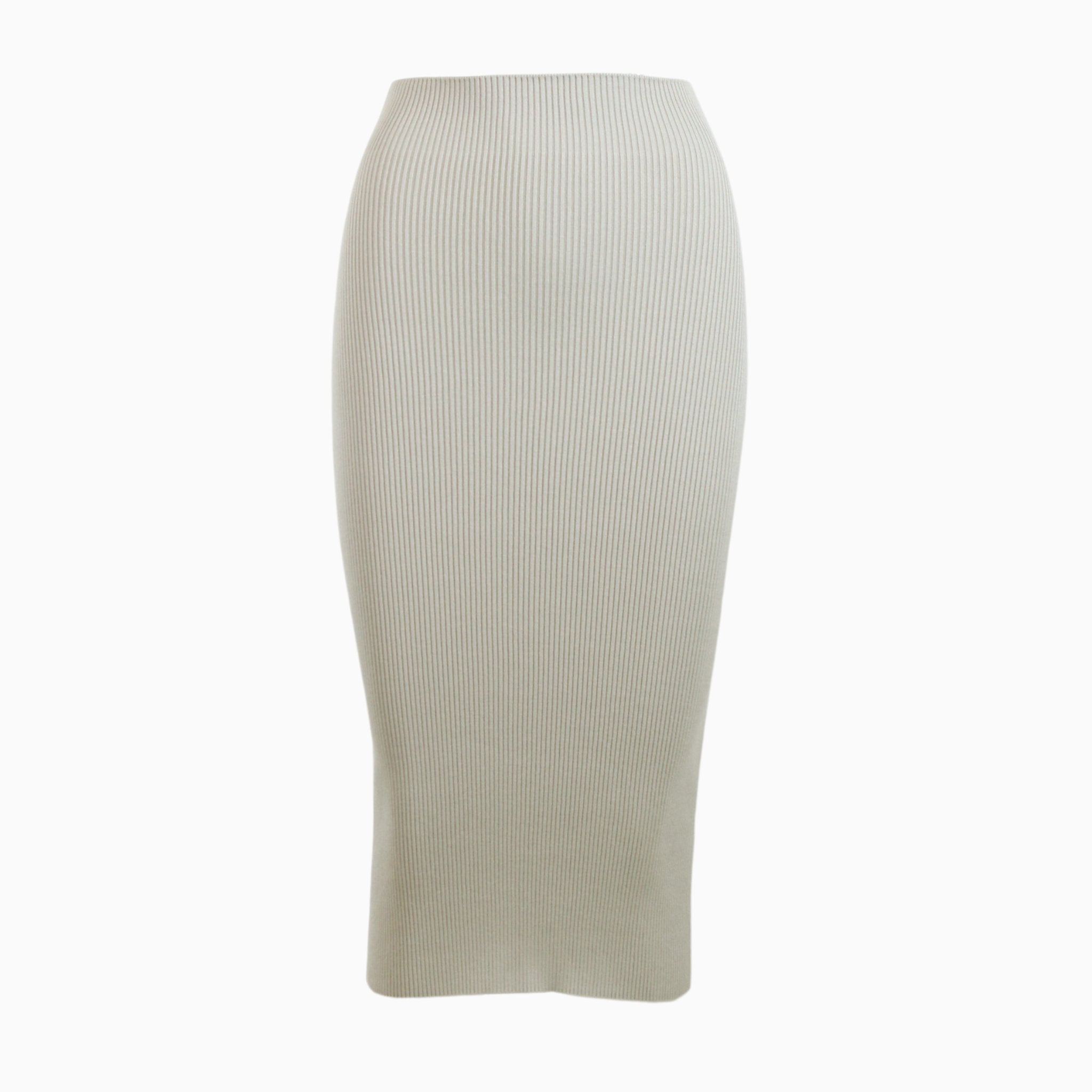 Ribbed High Waisted Pencil Skirt - Tailored Mone